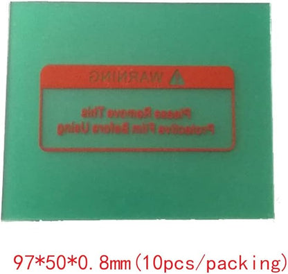 Welding Helmet Cover Lens Outside Protective Lens Filter Covers 97mmx50mmx0.8mm Replacement Lens Clear Cover Lens for Solar Auto Darkening Welding Helmet 10 PCS