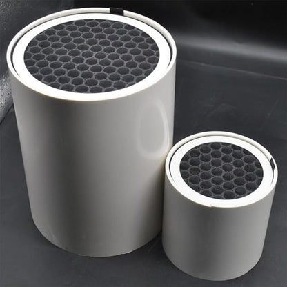 HEPA and Activated Carbon Composite Air Filter for PVC Pipes, Designed to Capture Smoke, Dust, and Harmful Particles in Air Outlet Systems (70mm)