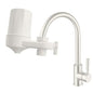 Faucet Mount Water Filter for Sink Faucet Tap Water Filter for Kitchen Sink 4-Stage Advanced Filtration Reduces Chlorine Heavy Metals Easy Install Compatible with Standard Faucets 1 Pack (White)