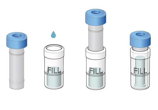 GVS Filter Technology, Separa® Syringeless Filter Vial, PTFE Membrane, 0.45µm, 100/pk