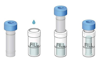 GVS Filter Technology, Separa® Syringeless Filter Vial, PTFE Membrane, 0.45µm, 100/pk