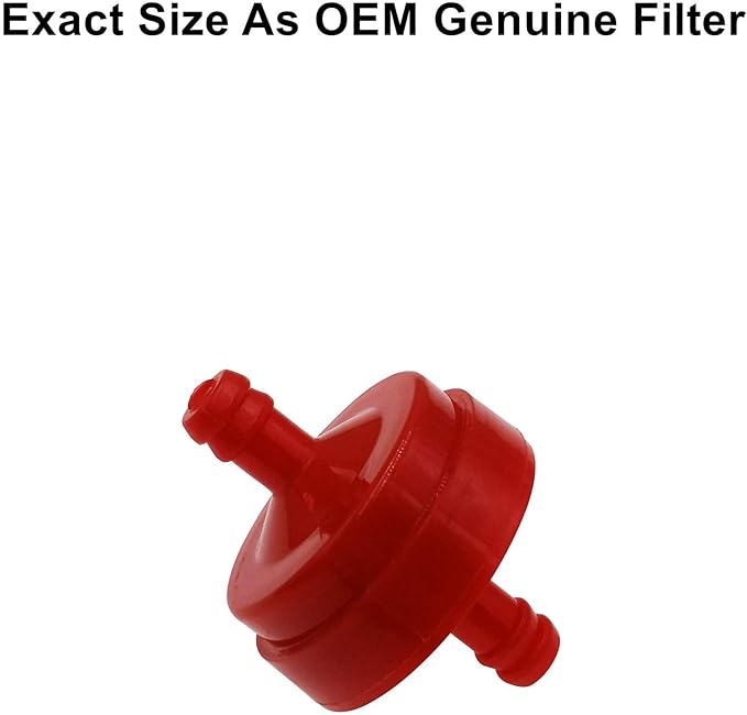 10 Pack 298090 Fuel Filter Replace for BS 298090 298090S 5018 Toro 42-5240 56-6360 John Deere AM107314 LG298090 LG298090S PT4265 Lawn Mower Fuel Filter