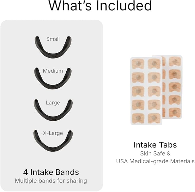 Intake Breathing Magnetic Nasal Strips Starter Kit (30 Count, Black) - Boost Oxygen Intake, Reduce Snoring, Improve Sleep Quality - Sweat Resistant, Nasal Strips - Extra Strength Snoring Solution