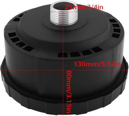 eMagTech 2PCS Air Compressor Silencer 3/4 Inch 25mm Compatible with Piston Compressors Air Filter for Pneumatic Systems