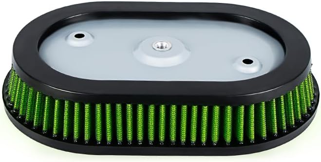 High-Flo Replacement Air Filter Element For Ventilator - Milwaukee-Eight Engine '18-later Softail and '17-later Touring and Trike Models Equipped with 114 Air Cleaner (Green 114 Air Cleaner)