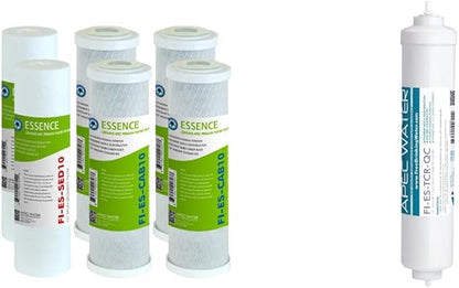 FILTER-SET-ESX2 + FI-ES-TCR-QC High Capacity Pre-Filter Sets and Inline Carbon Filter for Reverse Osmosis Water Systems