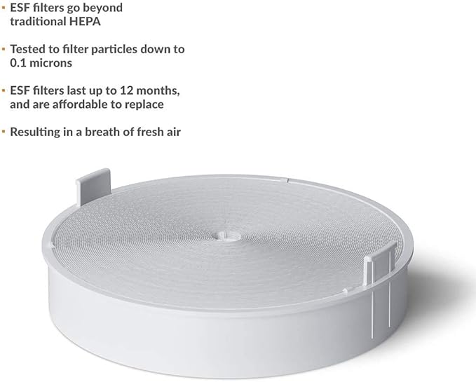 AVARI™ 525 Green Desktop Personal Air Purifier made in Korea. Filtering Personal Breathing Zone. Ultra Quiet Electro-Static Filters to 0.1 Micron