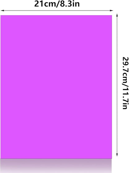 Lystaii 9pcs Halloween Gel Light Filter Color Correction Colored Overlays Transparent Color Film Lighting Gel Filter Plastic Sheets Correction 11.7 by 8.3 Inches for Film, Video, Photo, Stage (Purple)