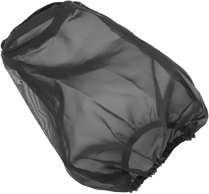 Air Intake Filter Sock Cover, Air Cleaner Protective Cover, Motorcycle Waterproof Air Filter Rain Sock Dustproof Protective Cover Fit for Harley (Size L), Black#L