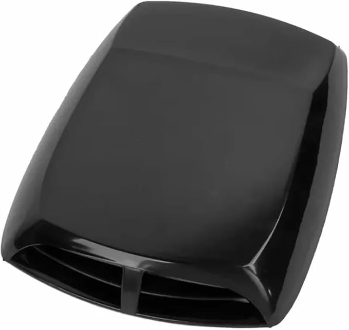 Decorative Hood Scoop Air Intake Flow Vent Black Carbon Universal Car Decoration Accessories Turbo Bonnet Cover(Black)