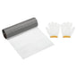 PATIKIL 40" L x 16" W Woven Wire Mesh, 80 Mesh 304 Stainless Steel Air Vent Filter Screen with Gloves for Window Security Vent Cover Filtration Animals Fence