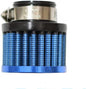 25mm Air Intake Filter 1" Inlet Dia Air Intake Cone Universal Filter Parts with Adjustable Clamp (Blue)