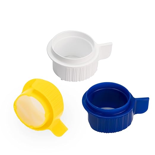 PEKYBIO 40um 70um 100um Cell Strainer Set, Stackable Handle Filter Screen with Nylon Screen Mesh and Polypropylene Frame, Sterile Cell Filter in Individual Blister Packaging, 3 Pcs
