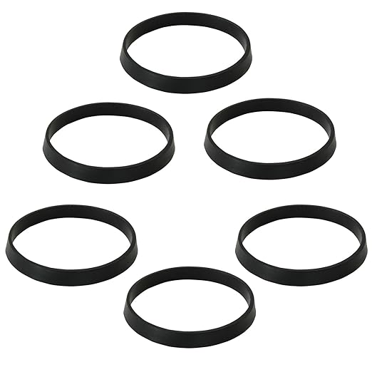 6PCS 35mm (1.38") Conical Rubber Sealing Gaskets - Leak-Proof Washers for Bathroom Sink Drain Pipes, Basin Waste & Inclined Sliding Joints