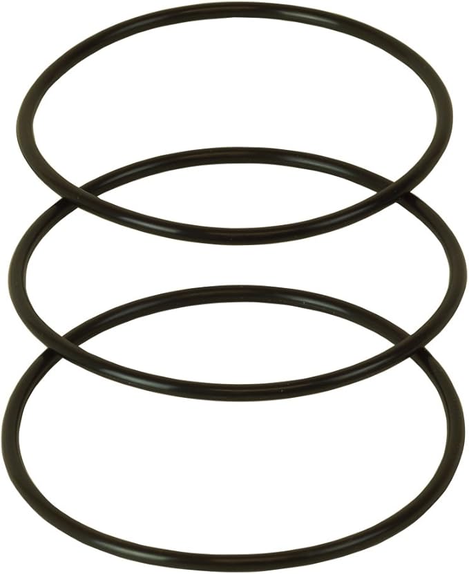 High Capacity Replacement Pre-Filter Set, White & 3 Pcs 3.5" O.D. Replacement O-Ring for Reverse Osmosis Water Filter Housings, Black, 3 Count