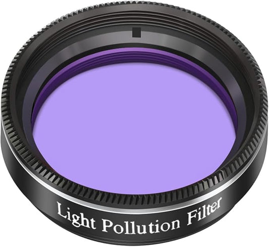 1.25inch Light Pollution Filter for Telescope, Perfect for Viewing Moon and Planets, Metal Cell and Optical Glass