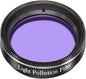 1.25inch Light Pollution Filter for Telescope, Perfect for Viewing Moon and Planets, Metal Cell and Optical Glass