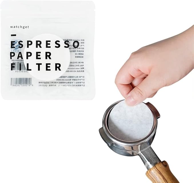watchget 51mm Espresso Paper Filters - 1000 Pcs Unbleached Coffee Filter Papers for 51mm Portafilter Baskets, Compatible with Espresso Machines and Coffee Maker Accessories