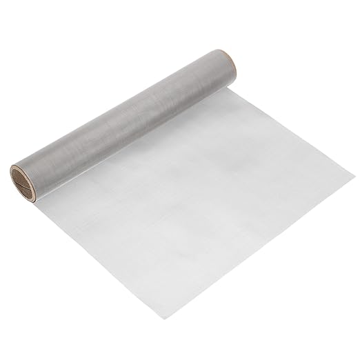 uxcell 350 Mesh 39" x 12" Woven Wire Mesh, 304 Stainless Steel Air Vent Filter Screen, Window Screen Mesh for DIY Projects Vents Cover Filtration Animals Fence