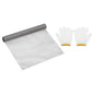 PATIKIL 40" L x 16" W Woven Wire Mesh, 350 Mesh 304 Stainless Steel Air Vent Filter Screen with Gloves for Window Security Vent Cover Filtration Animals Fence