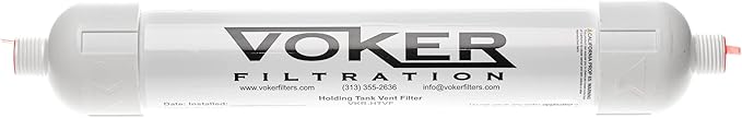 Voker Holding Tank Vent Filter (5/8") - Made In The USA - Direct Replacement for Sealand/Sanigard/Dometic OEM Filters (5/8")