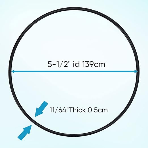 151122 Water Filter o-Ring for Pentek Big Blue Water Filter O-Ring 151122-27, 01019189，151122-03 Size 5.5" Buna-N (5-Pack)