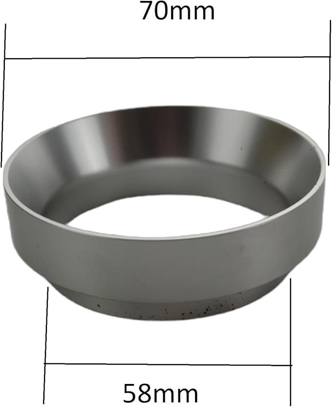 Rattleware Aluminum Magnetic Dosing Ring, 58mm - Ideal for Baristas, Essential Addition to Portafilters, Perfect for Waste and Mess Reduction