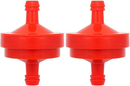 298090 394358 Lawn Mower 1/4" Inline Gas Fuel Filter for B & S BS 394358S 5098K AM38708 7-6572 1/4" Inline Gas 75 Micron Assembly (2/Pack)