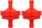 298090 394358 Lawn Mower 1/4" Inline Gas Fuel Filter for B & S BS 394358S 5098K AM38708 7-6572 1/4" Inline Gas 75 Micron Assembly (2/Pack)