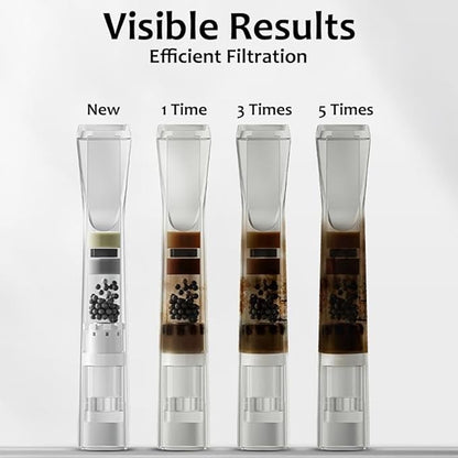 ZOBO Newly Turbine Filter Disposable Cigarette Filters, 25 Layer Multi-Filtering to Reduce Tar and Smoke Stains (100 Per Pack) Stylish Design, Suitable for Coarse, Medium, Fine Cigarettes