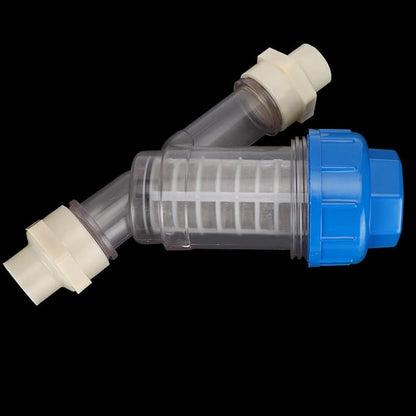 Poultry Water Line Strainer | Farm Water Treatment System for Chickens/Ducks/Livestock | Replaceable Screen Sheet Purifies Water Supply | 29x19x9cm Plastic Strainer