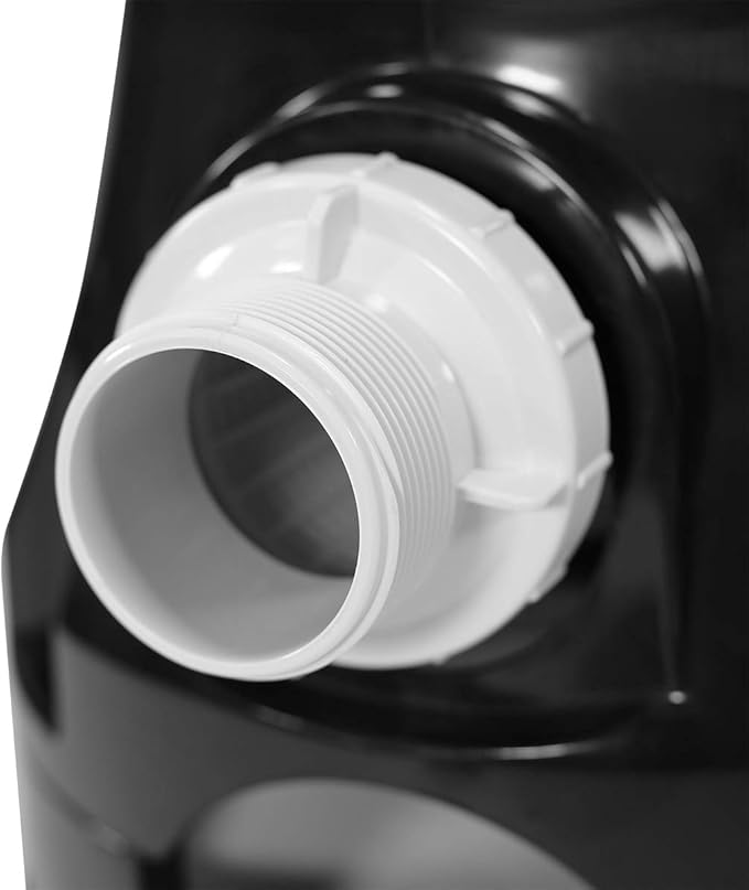 XtremepowerUS Pool Cartridge Filter System w/Built-in Pump for Above Ground Pools with Pressure Gauge, White/Black