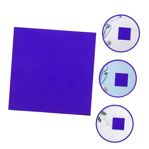 Zerodeko Cobalt Glass Sheet Experiment Device Chemistry Filter Glass Plate School Lab Tool