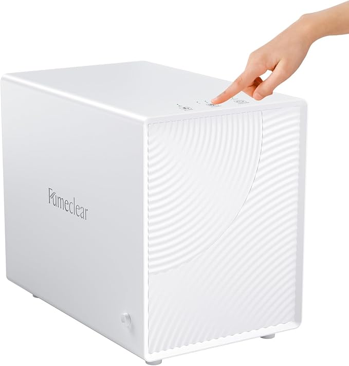 FumeClear FC-2001X Fume Extractor for Laser Engraver 3 Powerful Suction HEPA H13 Filter for 99.97% High-filtration Low-noise LED Signal Smoke Absorber Remover for F1, K10, L2, M1, P1, etc. White