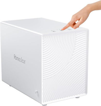 FumeClear FC-2001X Fume Extractor for Laser Engraver 3 Powerful Suction HEPA H13 Filter for 99.97% High-filtration Low-noise LED Signal Smoke Absorber Remover for F1, K10, L2, M1, P1, etc. White