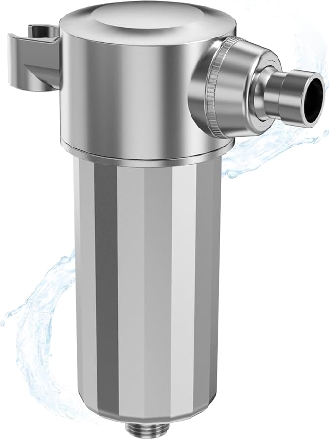 25-Stage Handheld Shower Water Filter with KDF 55 - Advanced Remove Heavy Metals and Chlorine, Leak-Proof Aluminum Design, Suitable for Sensitive Skin and Hair Care