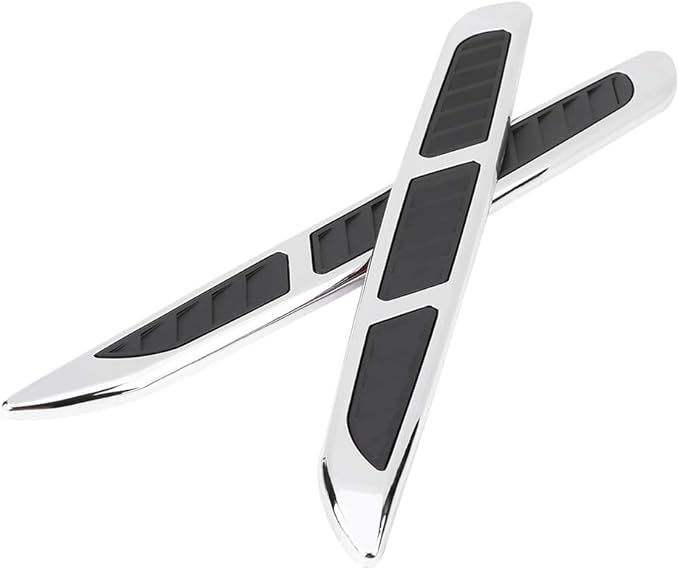 1 Pair Car Hood Vent Air Intake Grille, Car Exterior Hood Side Door Air Flow Vent Cover Intake Grille Decorative Trim Sticker