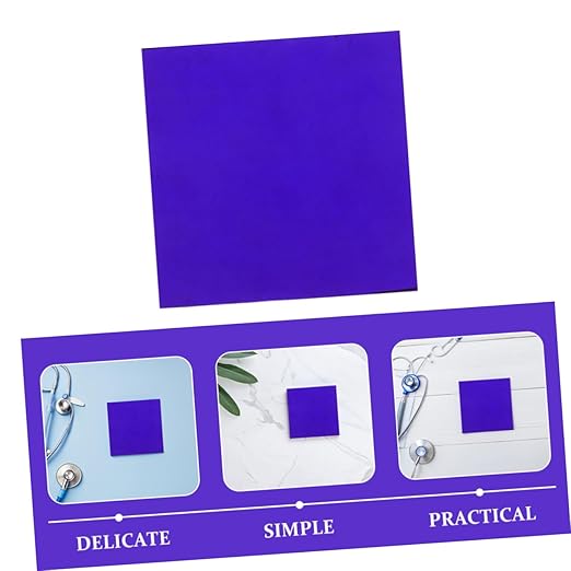 Zerodeko Cobalt Glass Sheet Experiment Device Chemistry Filter Glass Plate School Lab Tool
