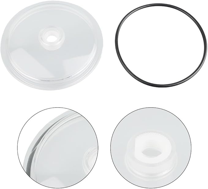 Sand Filter Pump Replacement Part for SF15110 with Gasket, Pool for Leaf Trap Cover Lid Compatible with SF15110 Model, Transparent Plastic Upgrade for Installation and Leak-Proof Seal