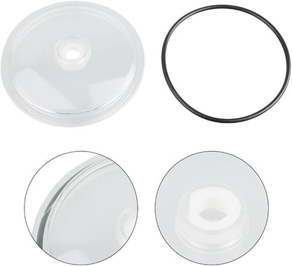 Sand Filter Pump Replacement Part for SF15110 with Gasket, Pool for Leaf Trap Cover Lid Compatible with SF15110 Model, Transparent Plastic Upgrade for Installation and Leak-Proof Seal