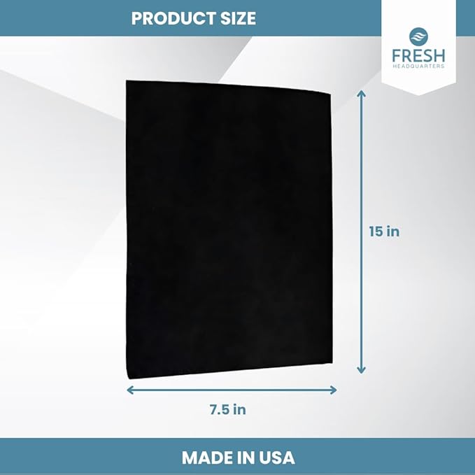 Activated Carbon Filter Replacement for Whynter Portable AC - 7.5" x 15" Portable AC Filter - Absorbs Odors and VOCs, Ideal for ARC‑14S, ARC‑14SH, and ARC‑141BG (ARC‑CF‑14S) Models