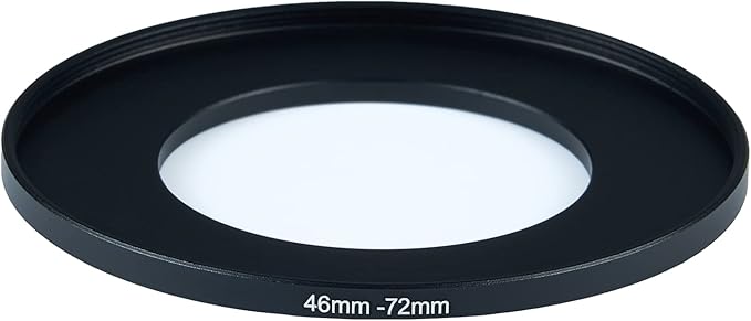 46mm to 72mm Step-Up Ring Filter Adapter for All Brands UV ND CPL Metal Ring Step-Up Rings Adapter Filter (46mm-72mm)