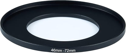46mm to 72mm Step-Up Ring Filter Adapter for All Brands UV ND CPL Metal Ring Step-Up Rings Adapter Filter (46mm-72mm)