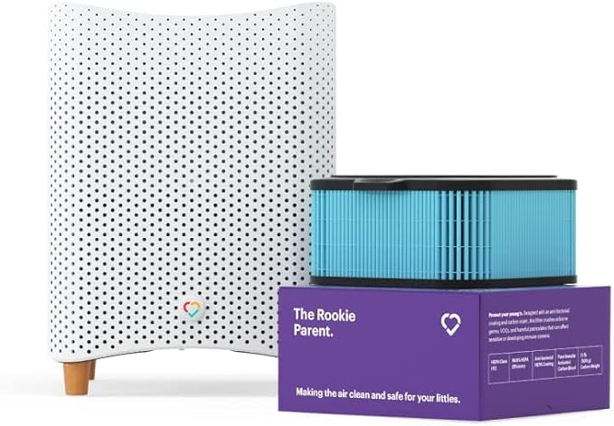 Mila Air Rookie Parent H12 HEPA & Carbon Home Replacement Filter, Genuine Mila Air Filter, Nursery & Baby, Removes Dust, Odors, Pollen, Ideal for Large Room or Bedroom