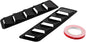 2Pcs Car Hood Vent Trim Louver Air Flow Intake Universal Compatible For Ford Compatible For Honda SUV Offroads(Black)