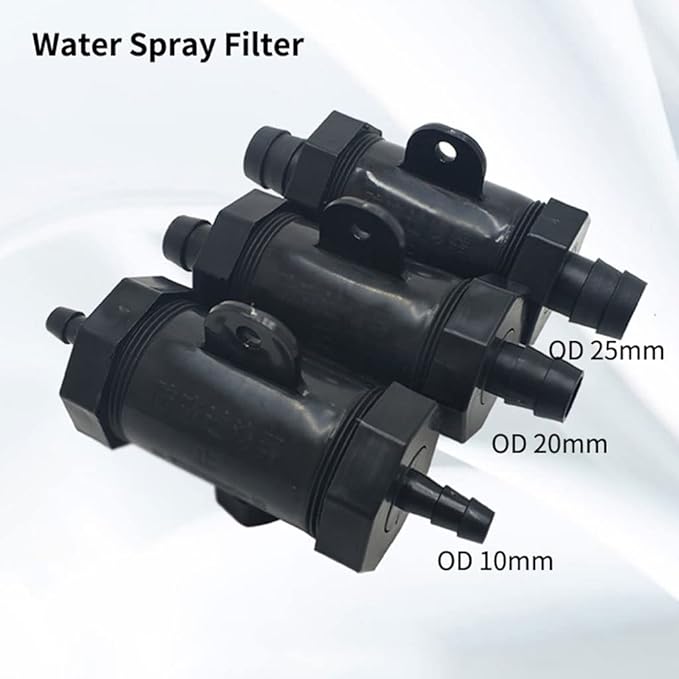Agricultural pump filter,precision,10/20/25mm Pagoda Hose Filter, Sprayer Car Washing Strainer, Garden Irrigation Fittings, Aquarium Fish Tank Soft Water Pipe Filters, 1pcs(Od 10mm)