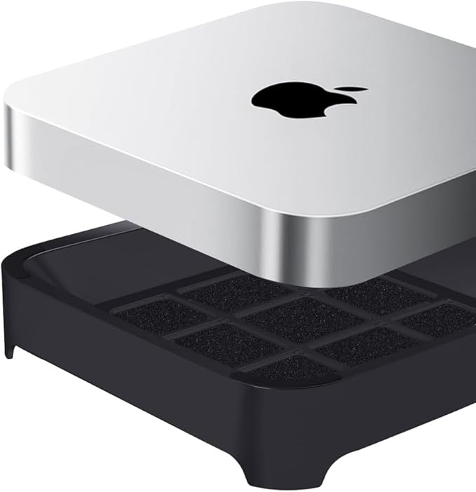 IFCASE Desktop Dust, Air Filter Stand for Mac Mini 2010-2023 M1 M2 Pro, Mac Studio M1 M2 Max/Ultra (Black)