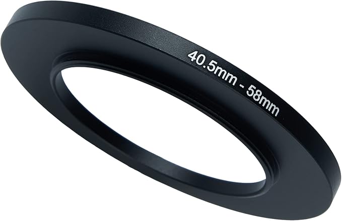 40.5mm to 58mm Step-Up Ring Filter Adapter for All Brands UV ND CPL Metal Ring Step-Up Rings Adapter Filter (40.5mm-58mm)