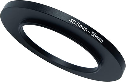 40.5mm to 58mm Step-Up Ring Filter Adapter for All Brands UV ND CPL Metal Ring Step-Up Rings Adapter Filter (40.5mm-58mm)