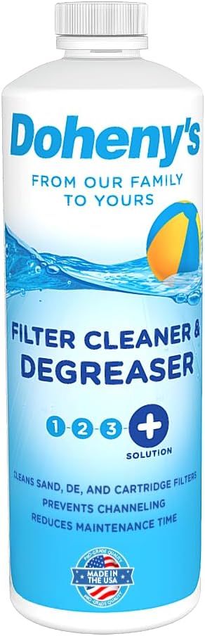 Doheny's Pool Filter Cleaner Degreaser | 100% Professional-Grade | Prevents Sand Bed Channeling And